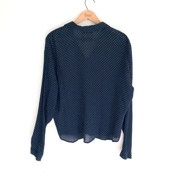 Polka dot silk button down - Picture 9 of 16